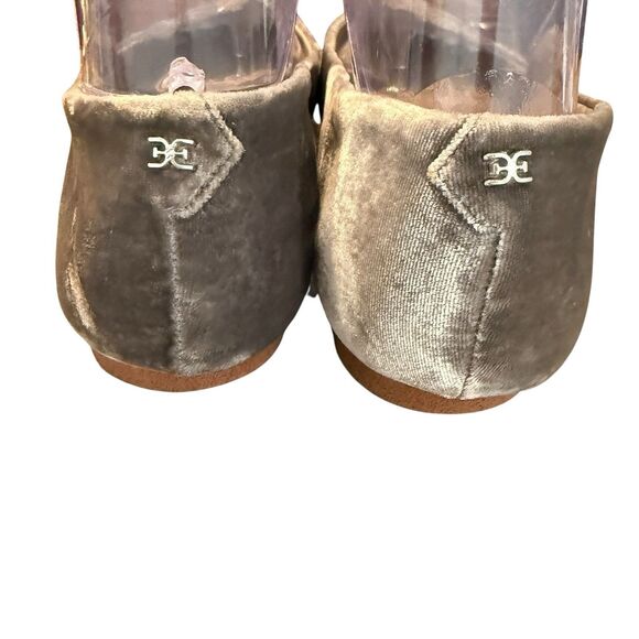 Sam Edelman Wanda Pointed Toe Flat Ballet Women Size 8 Smokey Grey Velvet - Picture 4 of 7